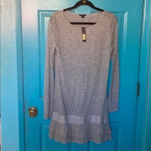 NWT Supercute Theory ruffle bottom dress.